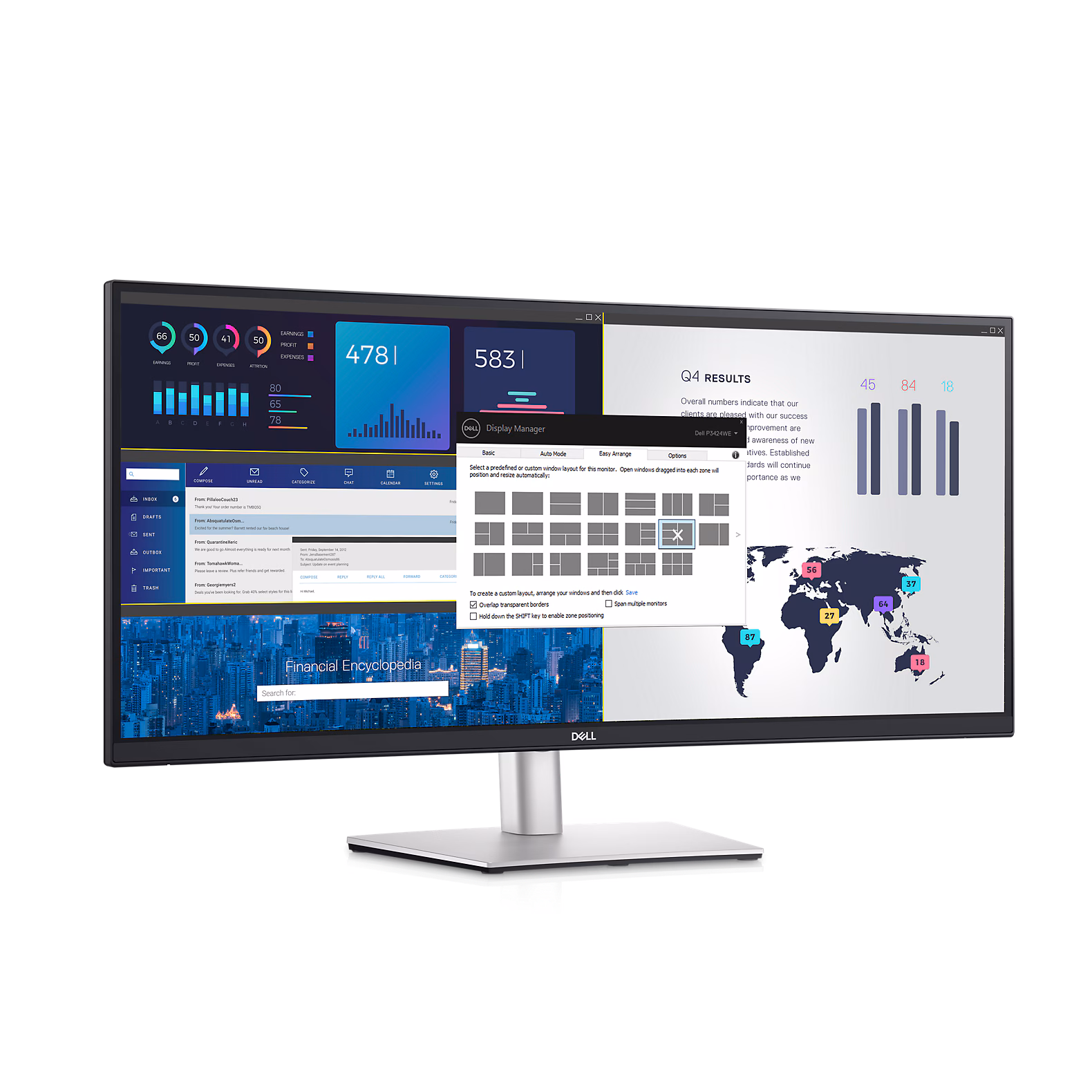 Dizajn Dell Monitora P2724DEB