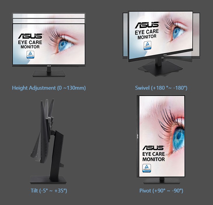 Ergonomske Karakteristike ASUS VA24EQSB