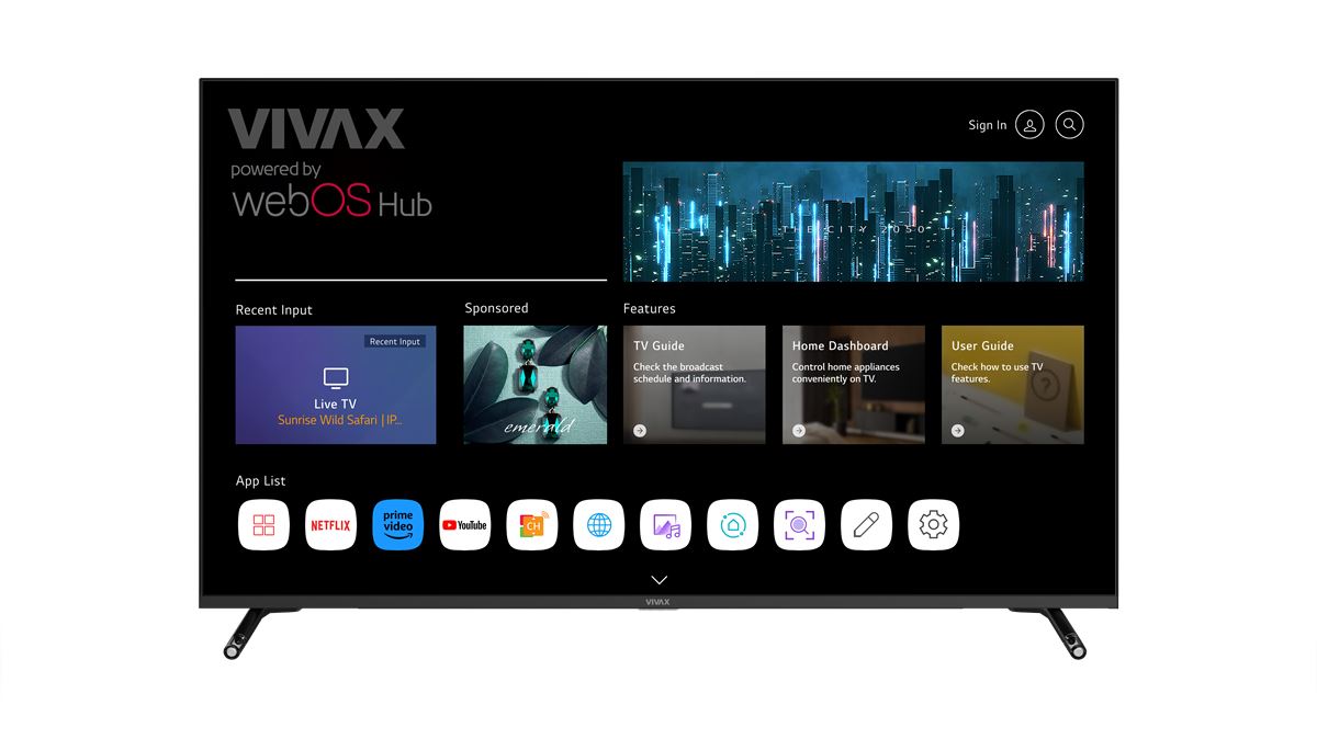 VIVAX Imago LED TV 50S60WO Frameless, 4K Ultra HD, WebOS Smart TV, HDR10, Magic Smart VIVAX Imago LED TV 50S60WO Frameless, 4K Ultra HD, WebOS Smart TV, HDR10, Magic Smart