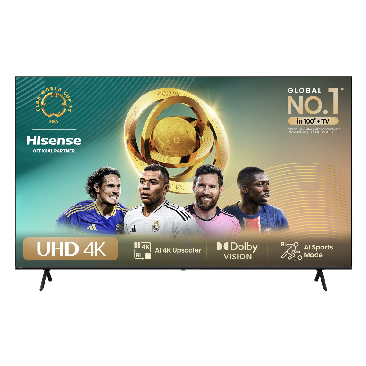 Hisense LED TV 85" 85A6N, 4K Ultra HD, VIDAA OS Smart TV, Direct Full Array, 4K AI Upscaler, Dolby Vision, DTS® Virtual:X™, Dolby Audio