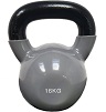 Ring kettlebell metal+vinyl RX DB2174,16kg siva